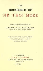 Tapa de The household of Sir Thomas More