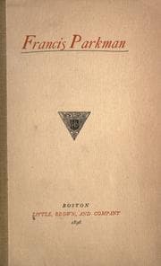 Tapa de Francis Parkman