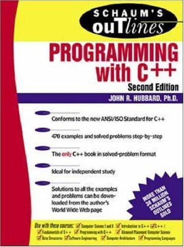 Tapa de Schaum's Outline with C++