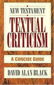 Tapa de New Testament textual criticism