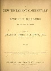 Tapa de A New Testament commentary for English readers
