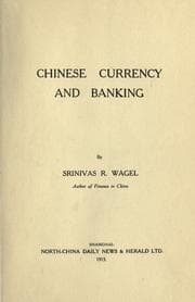 Tapa de Chinese currency and banking