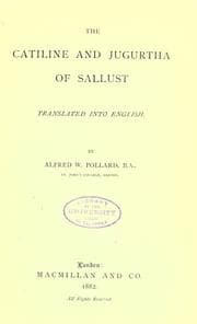 Tapa de The Catiline and Jugurtha of Sallust