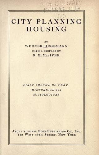Tapa de City planning, housing