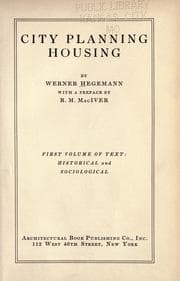 Tapa de City planning, housing