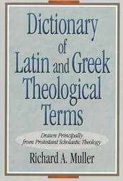 Tapa de Dictionary of Latin and Greek theological terms