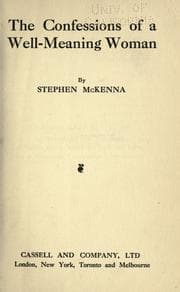 Tapa de The confessions of a well-meaning woman