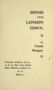 Tapa de Songs from London town