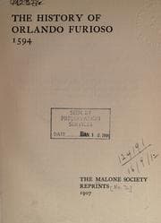 Tapa de The history of Orlando Furioso, 1594