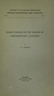 Tapa de Basket designs of the Indians of northwestern California