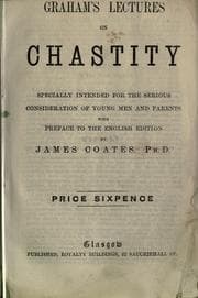 Tapa de Graham's lectures on chastity