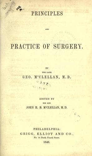 Tapa de Principles and practice of surgery