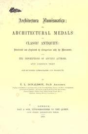 Tapa de Architectura numismatica