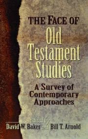Tapa de The face of Old Testament studies