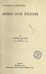 Tapa de George Jacob Holyoake