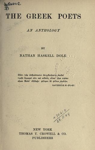 Tapa de The Greek poets