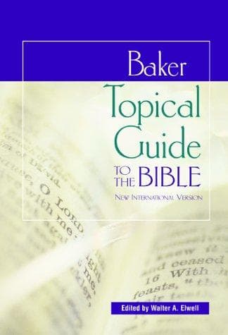 Tapa de Baker topical guide to the Bible