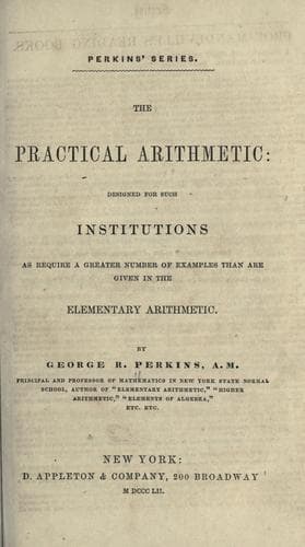 Tapa de The practical arithmetic