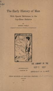 Tapa de The early history of man