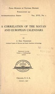 Tapa de A correlation of the Mayan and European calendars
