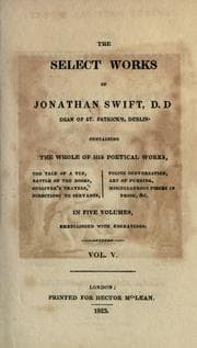 Tapa de The select works of Jonathan Swift