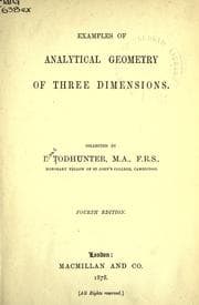 Tapa de Examples of analytical geometry