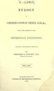 Tapa de Eulogy of Cornelius Conway Felton, Ll.d & c