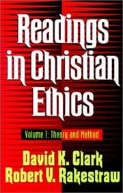 Tapa de Readings in Christian ethics