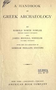 Tapa de A handbook of Greek archaeology