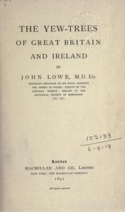 Tapa de The yew-trees of Great Britain and Ireland