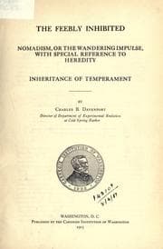 Tapa de The feebly inhibited: Nomadisn, or the wandering impulse