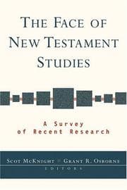Tapa de The face of New Testament studies