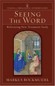 Tapa de Seeing the Word