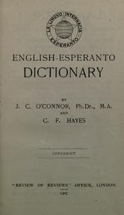 Tapa de English-Esperanto dictionary