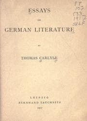 Tapa de Essays on German literature