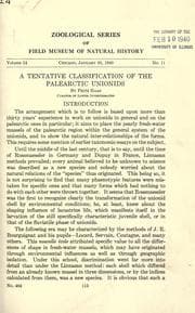 Tapa de A tentative classification of the palearctic unionids