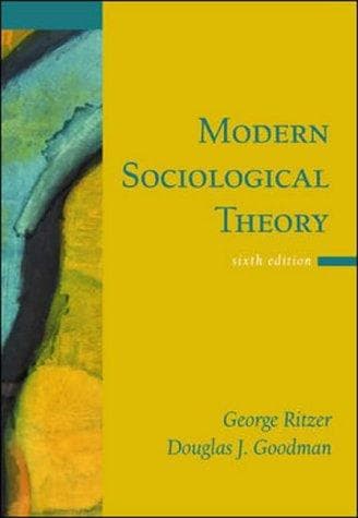 Tapa de Modern Sociological Theory