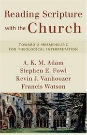 Tapa de Reading Scripture with the Church