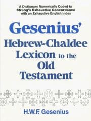 Tapa de Gesenius' Hebrew and Chaldee lexicon to the Old Testament Scriptures
