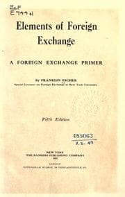 Tapa de Elements of foreign exchange