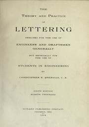 Tapa de The theory and practice of lettering