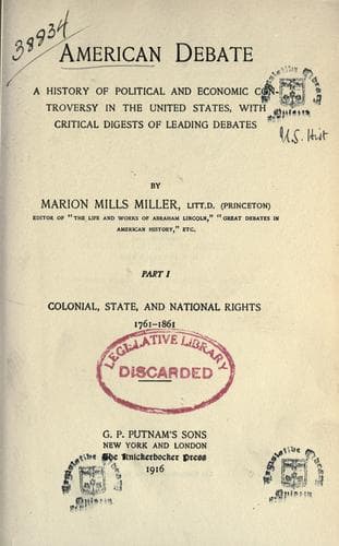 Tapa de American debate