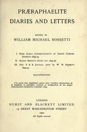 Tapa de Praeraphaelite diaries and letters