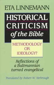Tapa de Historical criticism of the Bible