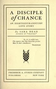 Tapa de A disciple of chance
