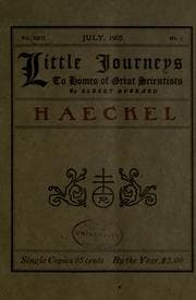 Tapa de Little journeys to homes of great scientists ..