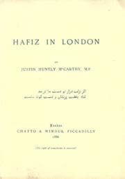 Tapa de Hafiz in London [translated] by Justin Huntly McCarthy