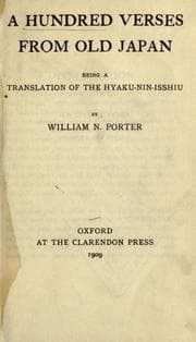 Tapa de A hundred verses from old Japan