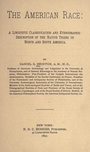 Tapa de The American race
