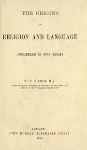 Tapa de The Origins Of Religion And Language Considered In Five Essays